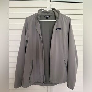Patagonia light grey soft shell jacket size medium